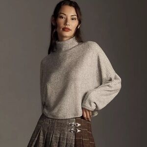 Anthropologie Pilcro Cozy ribbed turtleneck batwing pullover
